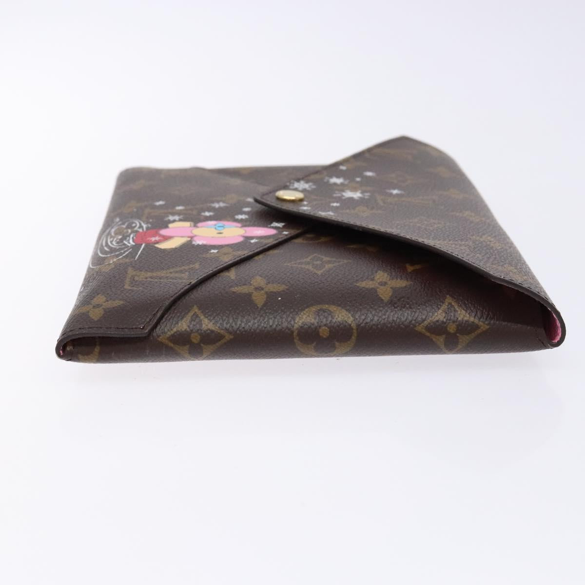 LOUIS VUITTON Monogram Christmas 2023 Only Pochette Kirigami M82655 Auth gh548