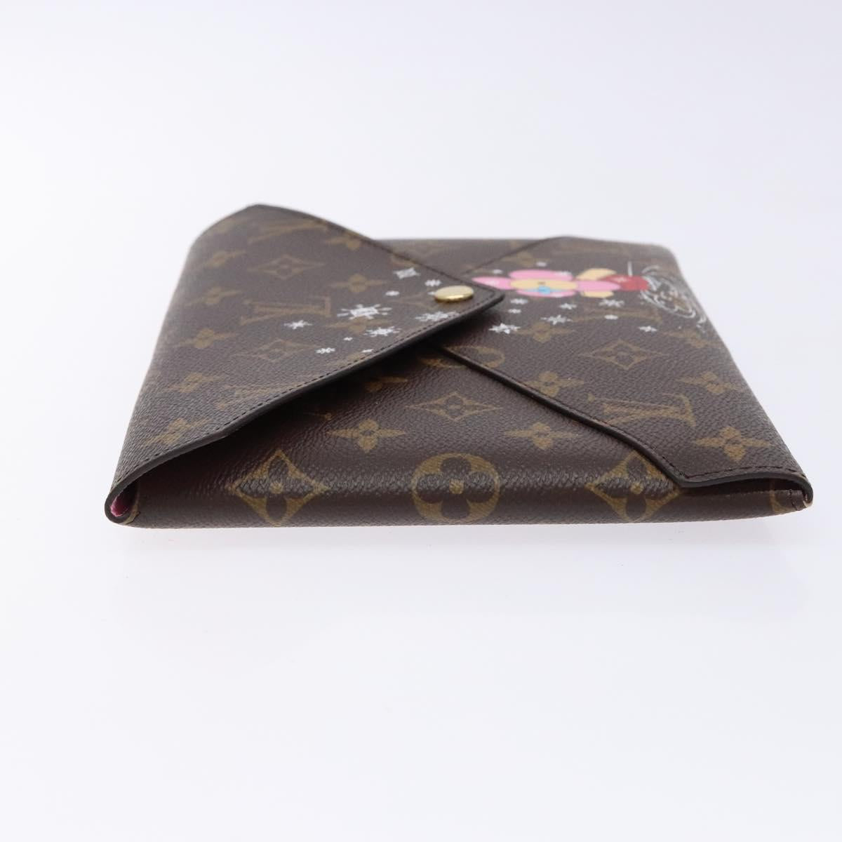 LOUIS VUITTON Monogram Christmas 2023 Only Pochette Kirigami M82655 Auth gh548