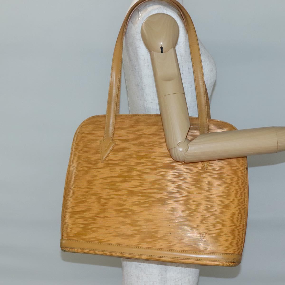 LOUIS VUITTON Epi Lussac Shoulder Bag Yellow M52289 LV Auth gh567