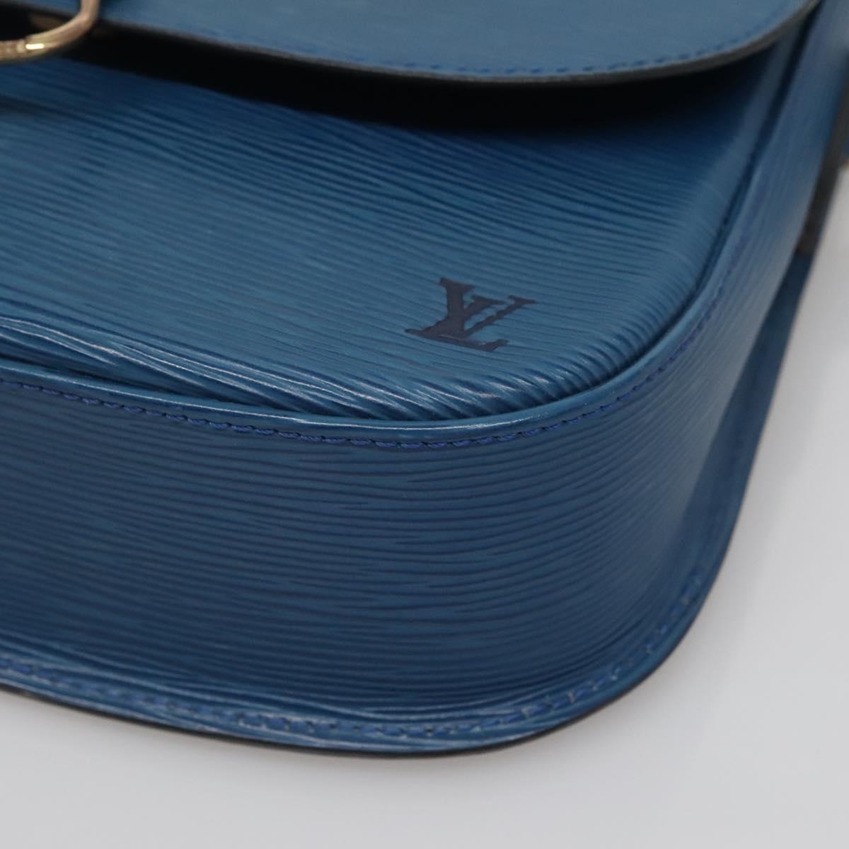 LOUIS VUITTON Epi Saint Cloud GM Shoulder Bag Toledo Blue M52195 LV Auth gh570