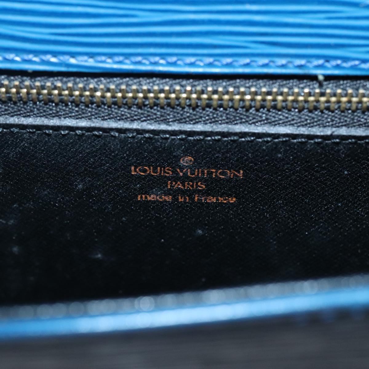 LOUIS VUITTON Epi Saint Cloud GM Shoulder Bag Toledo Blue M52195 LV Auth gh570