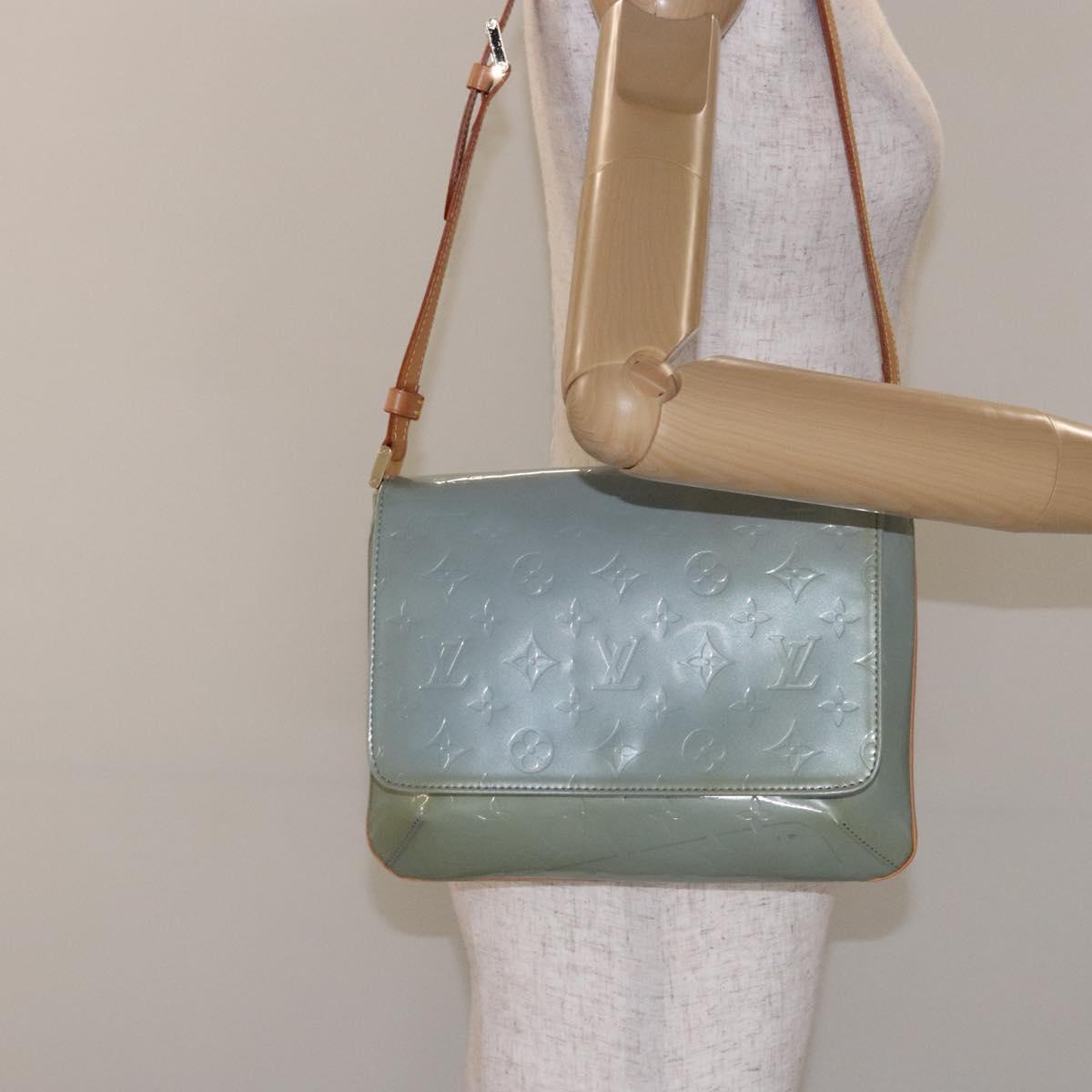 LOUIS VUITTON Monogram Vernis Thompson Street Bag Lavande M91009 LV Auth gh572