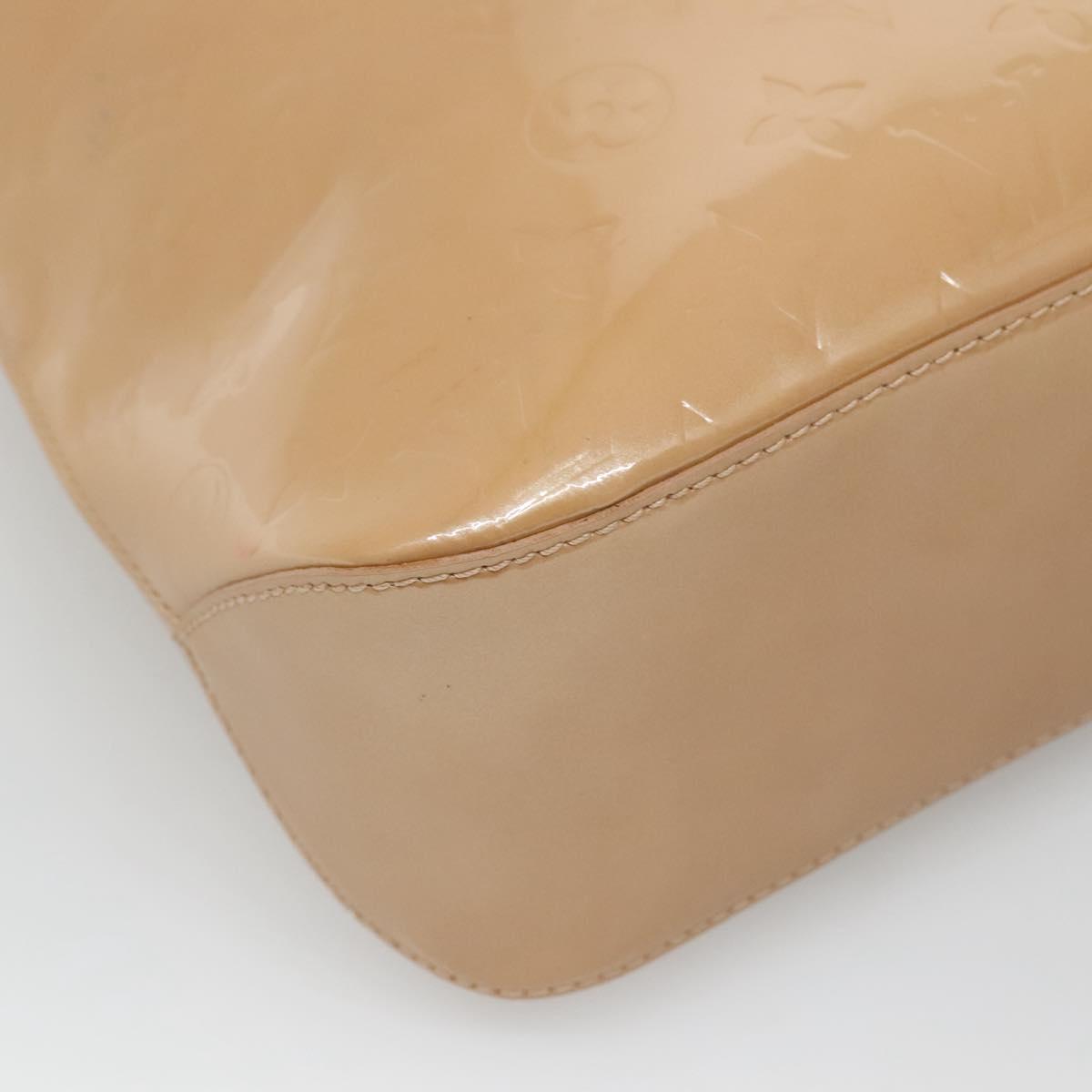 LOUIS VUITTON Monogram Vernis Brentwood Shoulder Bag Noisette M91511 Auth gh577