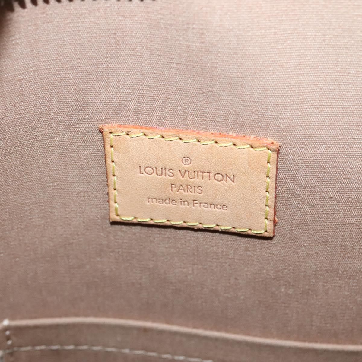LOUIS VUITTON Monogram Vernis Brentwood Shoulder Bag Noisette M91511 Auth gh577