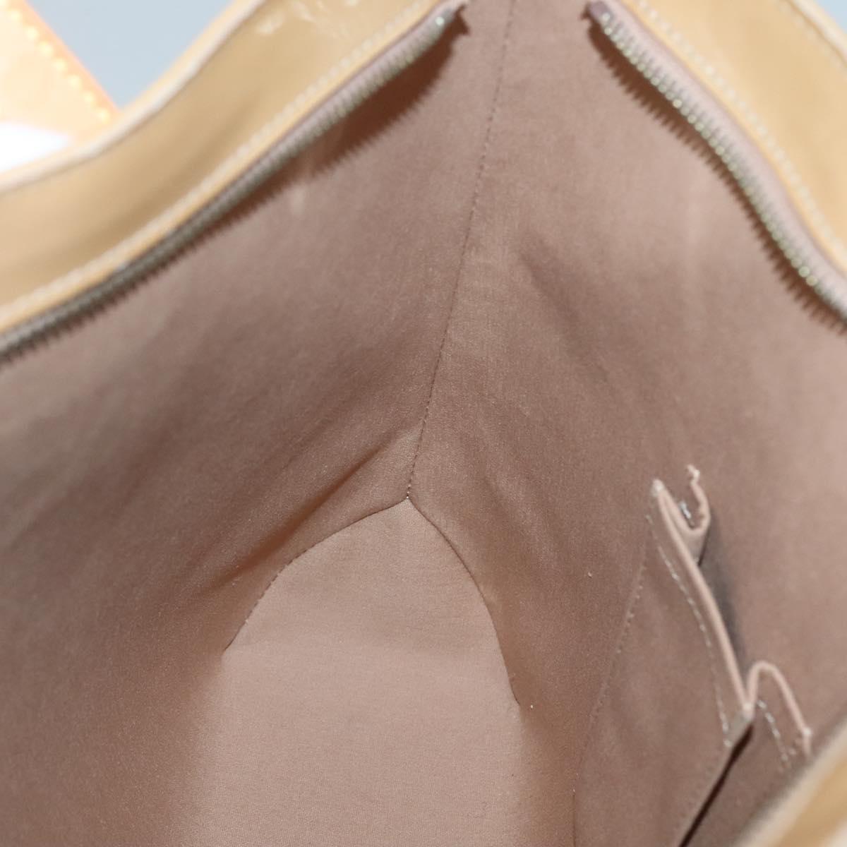 LOUIS VUITTON Monogram Vernis Brentwood Shoulder Bag Noisette M91511 Auth gh577