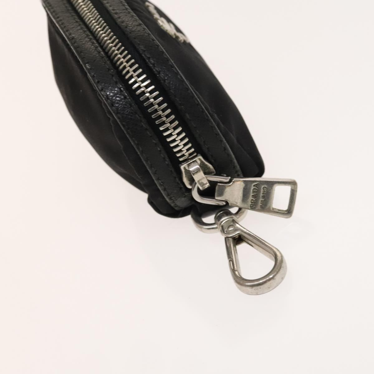 PRADA Pouch Nylon 3Set Black Pink Auth gh587