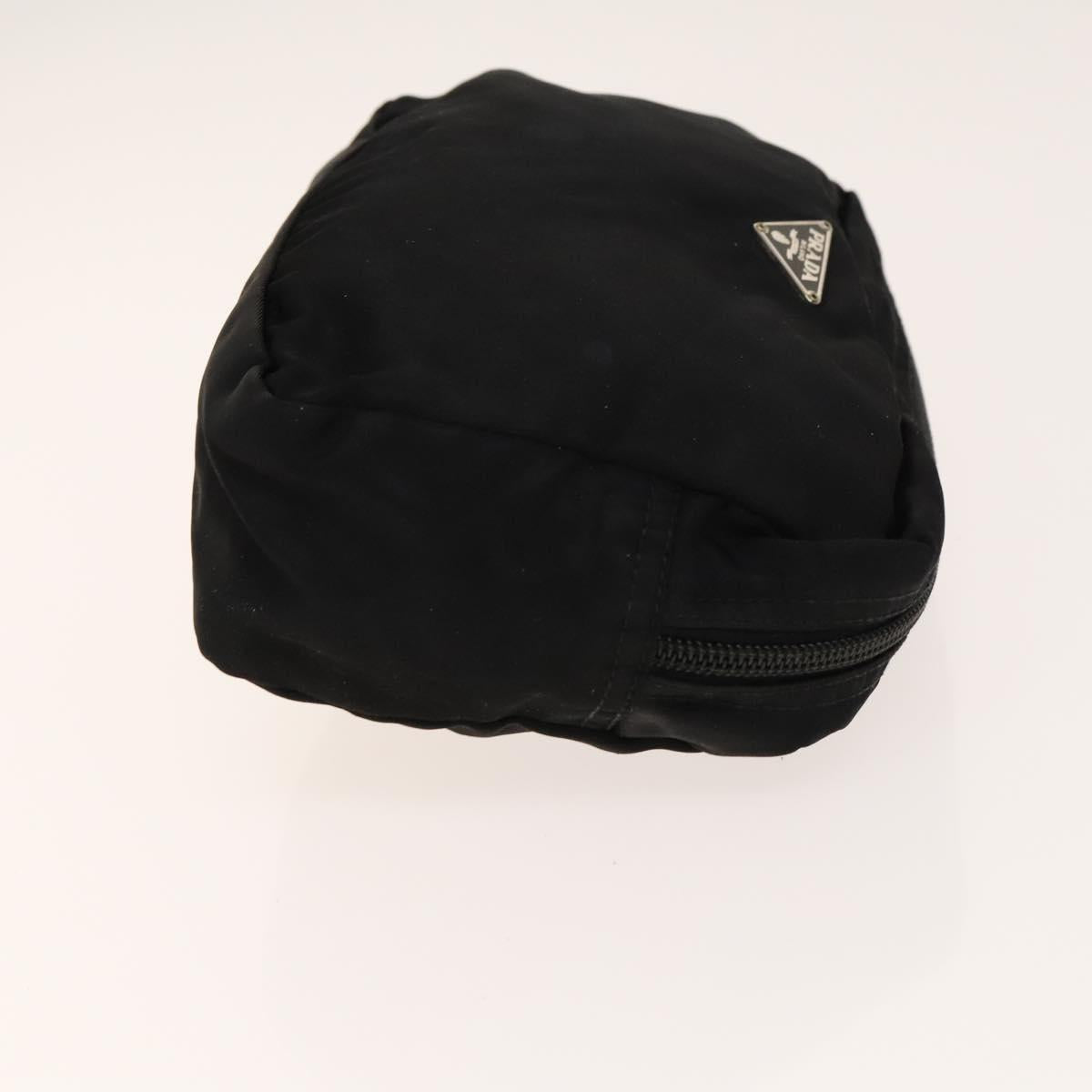 PRADA Pouch Nylon 3Set Black Pink Auth gh587