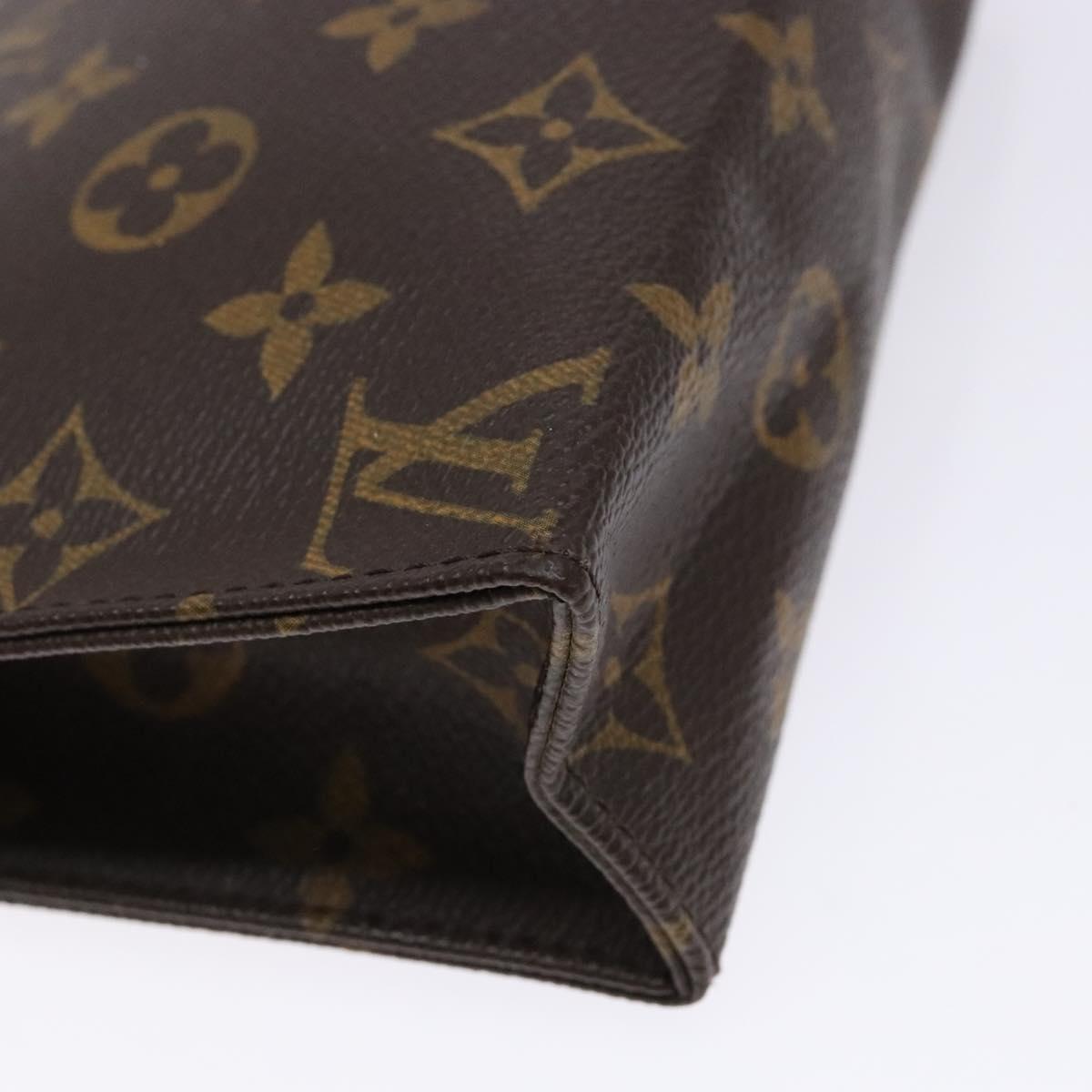 LOUIS VUITTON Monogram Poche Toilette 19 Pouch M47544 LV Auth gh597