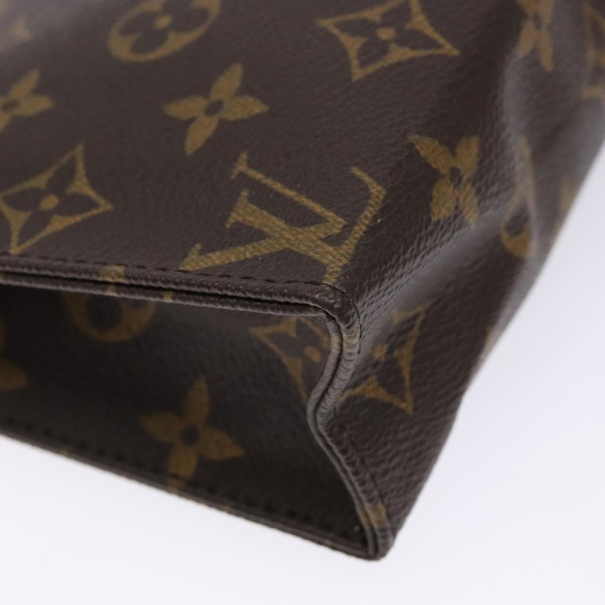LOUIS VUITTON Monogram Poche Toilette 19 Pouch M47544 LV Auth gh597