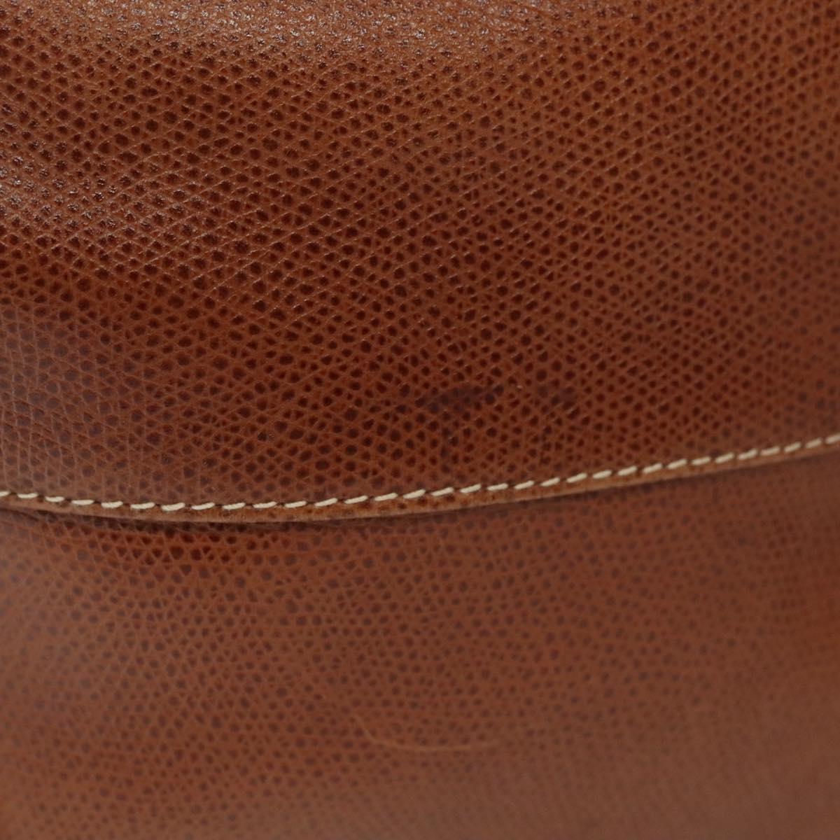 Salvatore Ferragamo Shoulder Bag Leather Brown Auth gh614