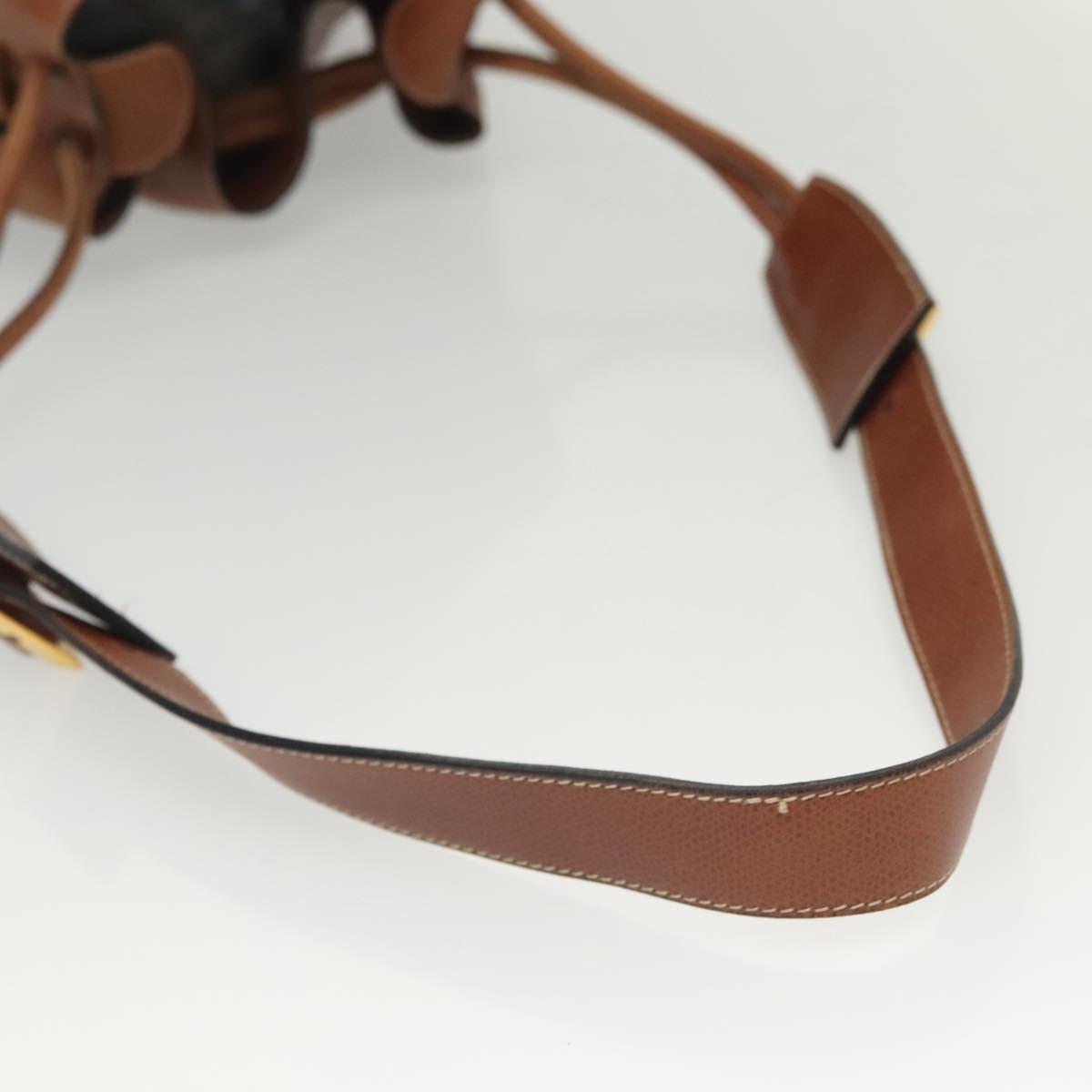 Salvatore Ferragamo Shoulder Bag Leather Brown Auth gh614