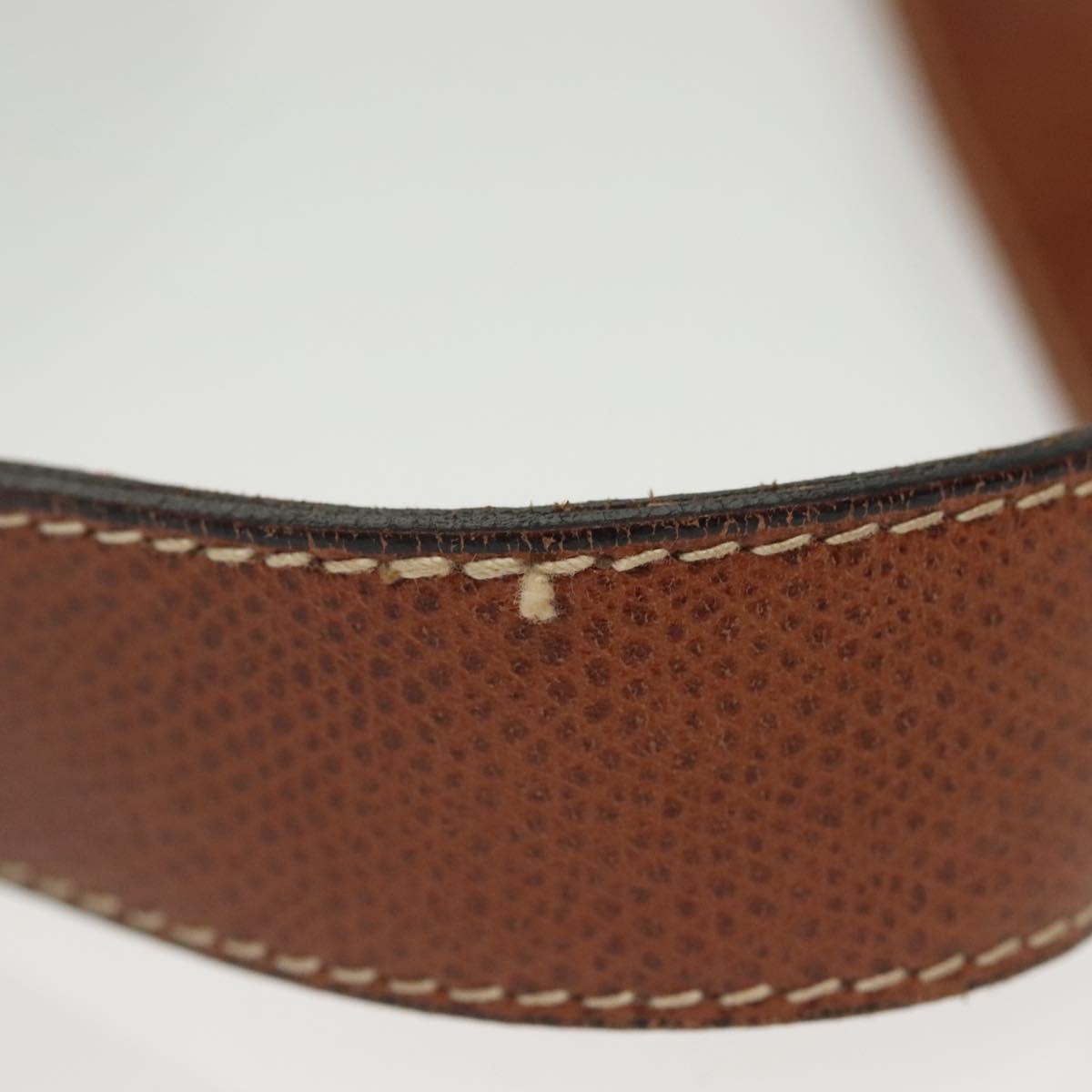 Salvatore Ferragamo Shoulder Bag Leather Brown Auth gh614