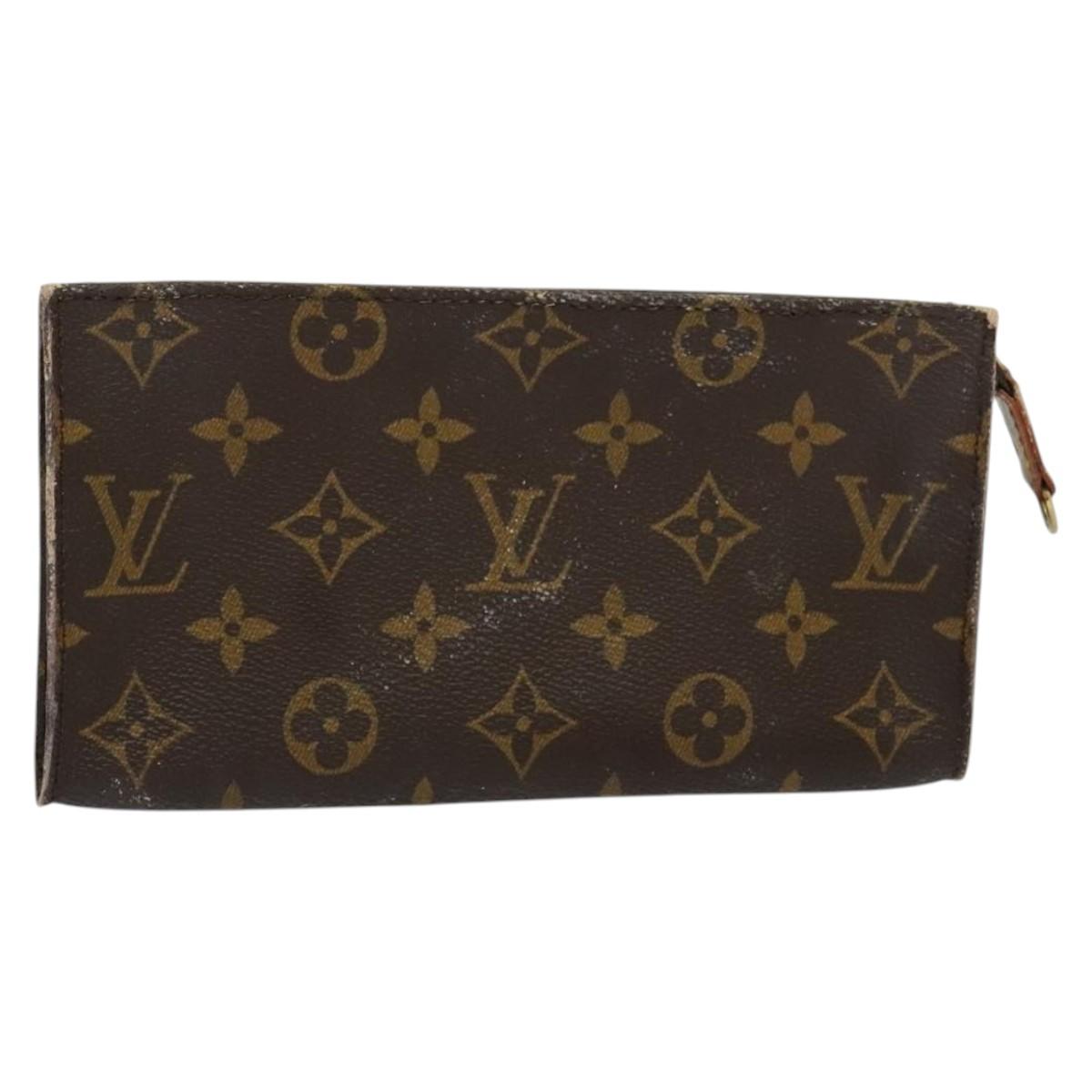 LOUIS VUITTON Monogram Bucket GM Accessory Pouch LV Auth gh618