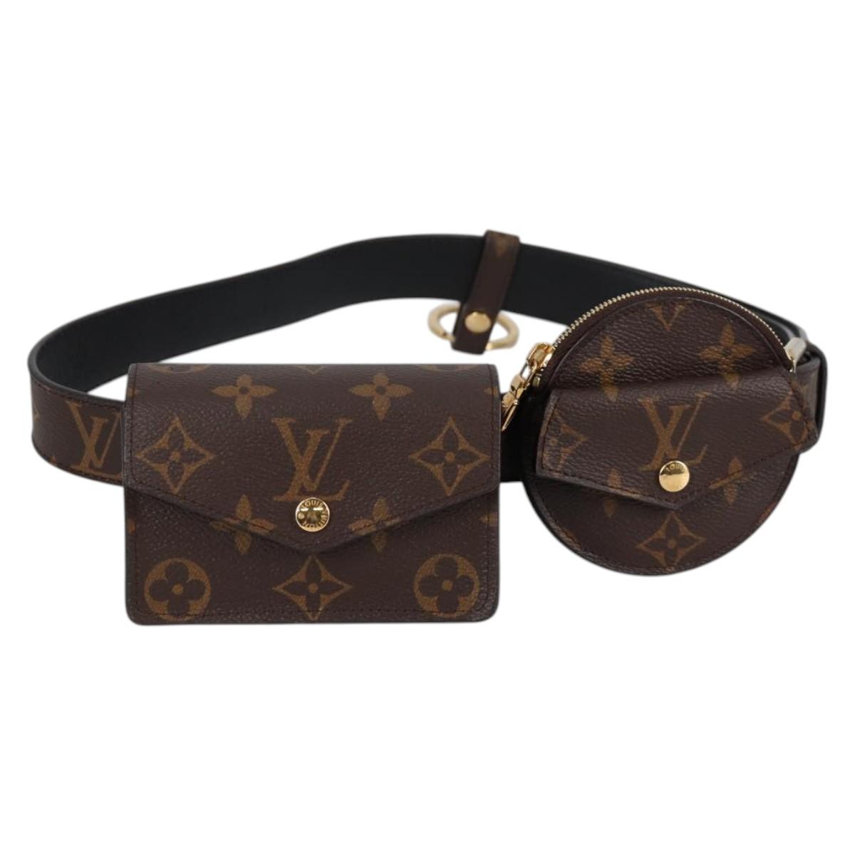 LOUIS VUITTON Monogram Ceinture Daily Multi Pocket Belt M0236 LV Auth gh628M