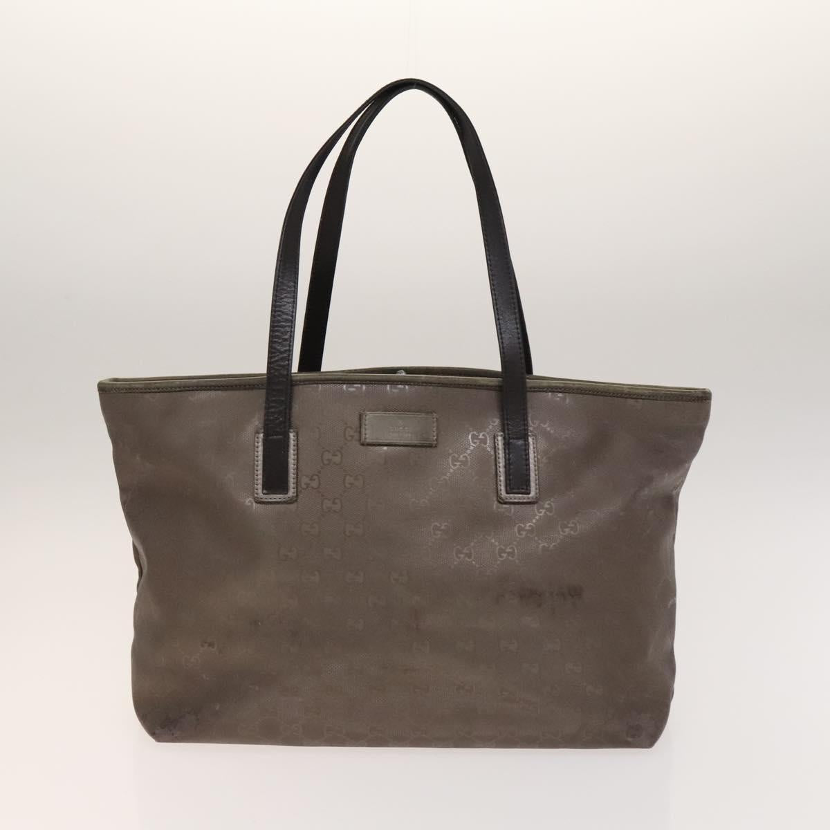 GUCCI GG Canvas Shoulder Bag 2Set Beige Silver Auth gh661