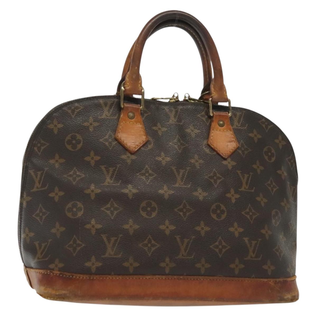 LOUIS VUITTON Monogram Alma Hand Bag M51130 LV Auth gh673