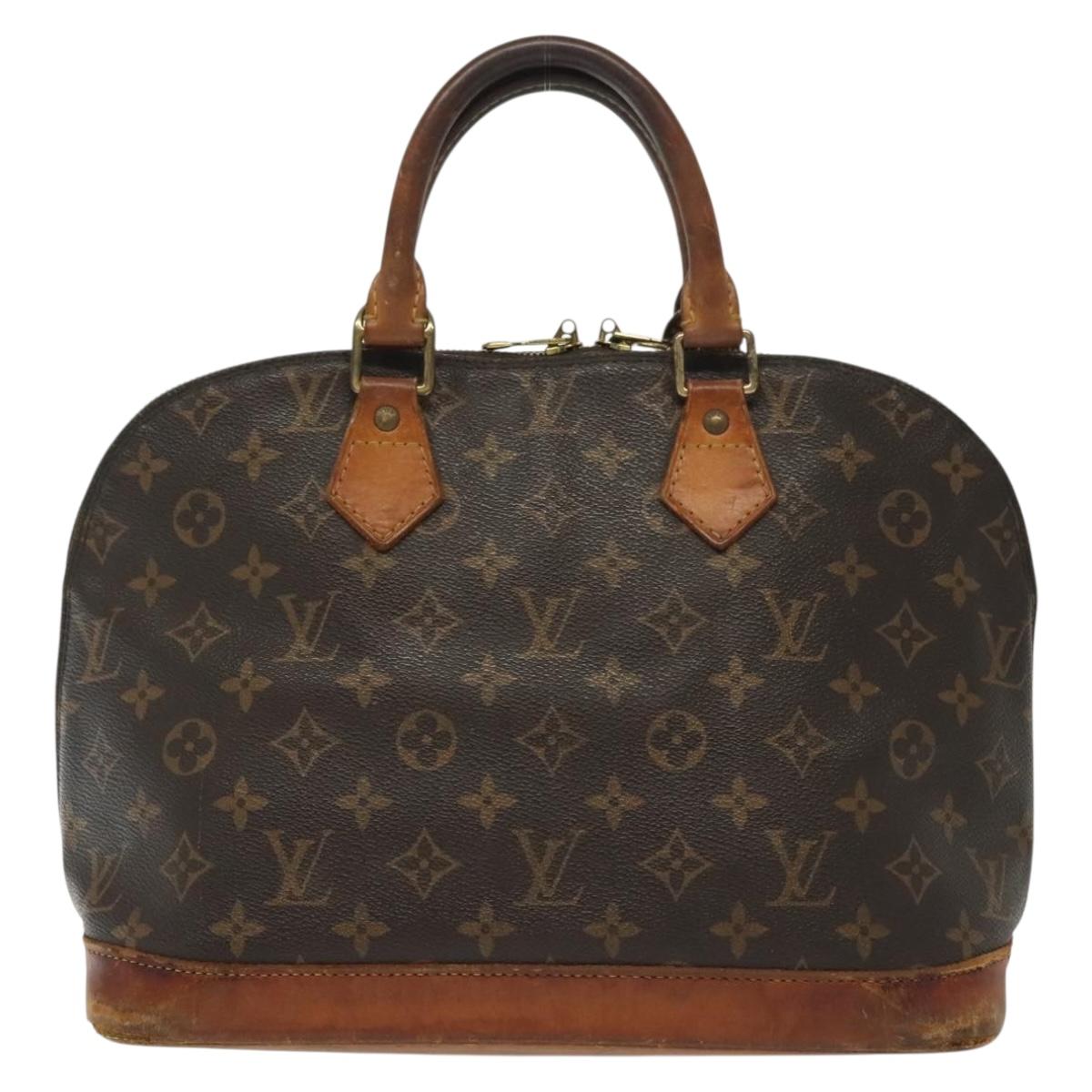 LOUIS VUITTON Monogram Alma Hand Bag M51130 LV Auth gh673
