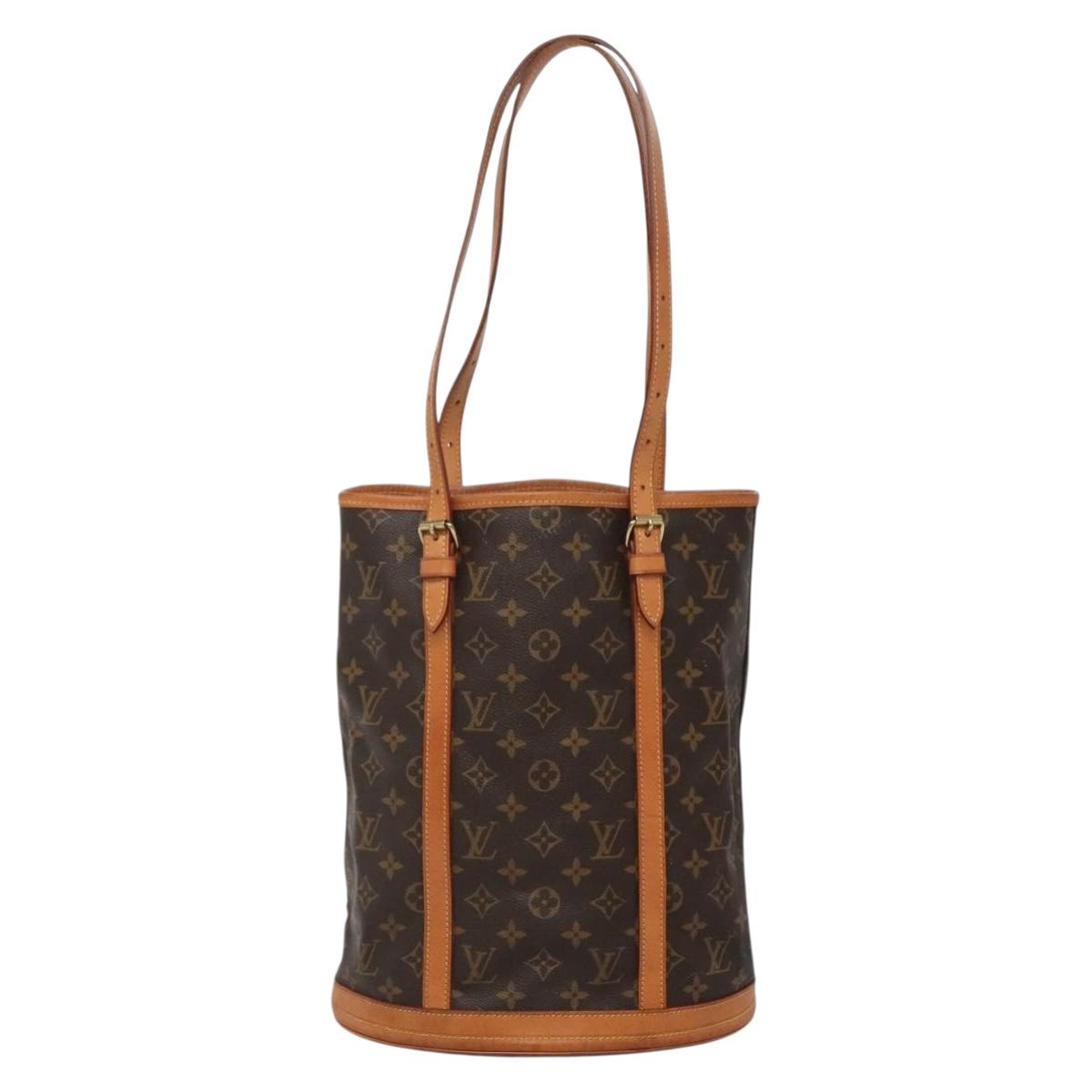 LOUIS VUITTON Monogram Bucket GM Shoulder Bag M42236 LV Auth gh678