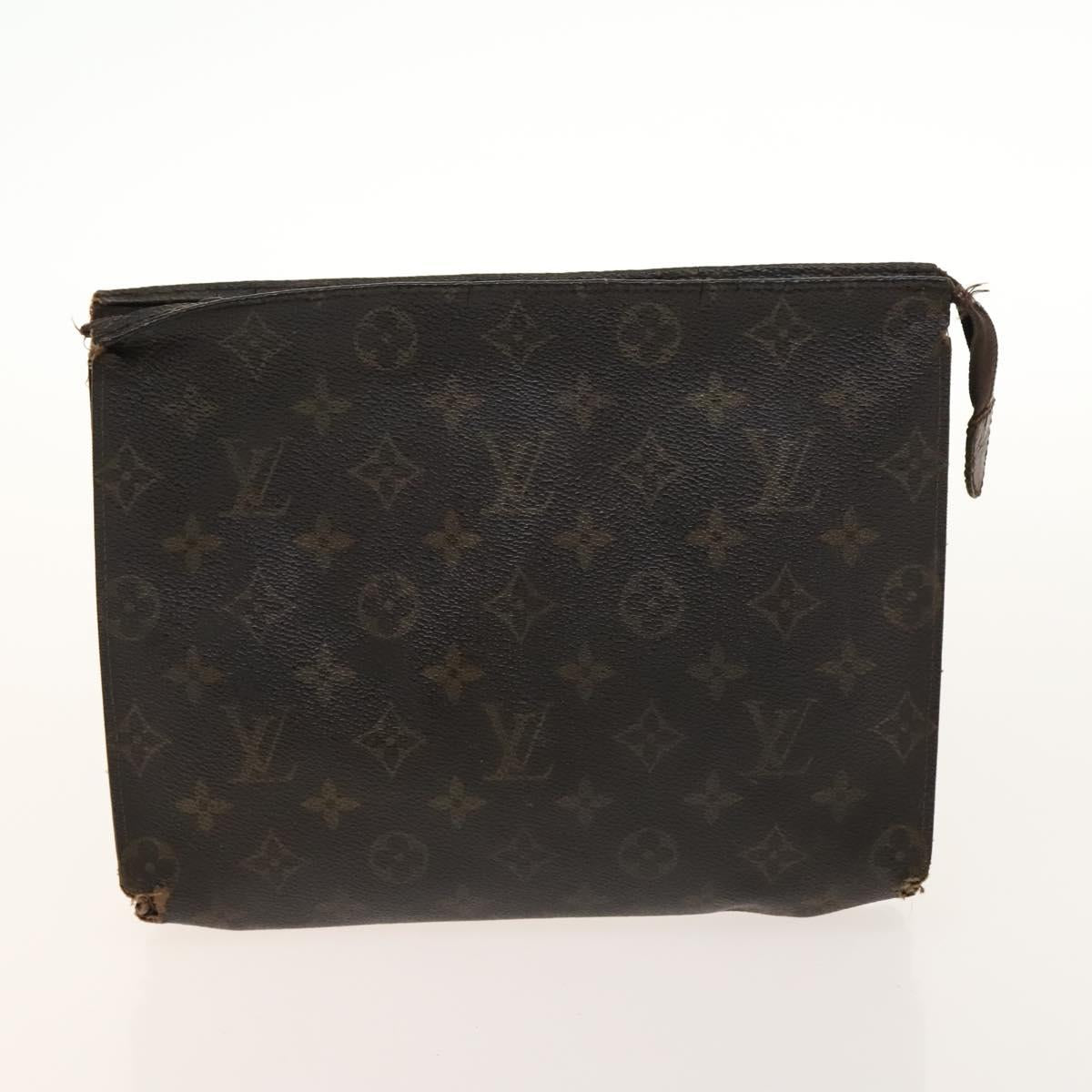 LOUIS VUITTON Monogram Pouch 2Set LV Auth gh679