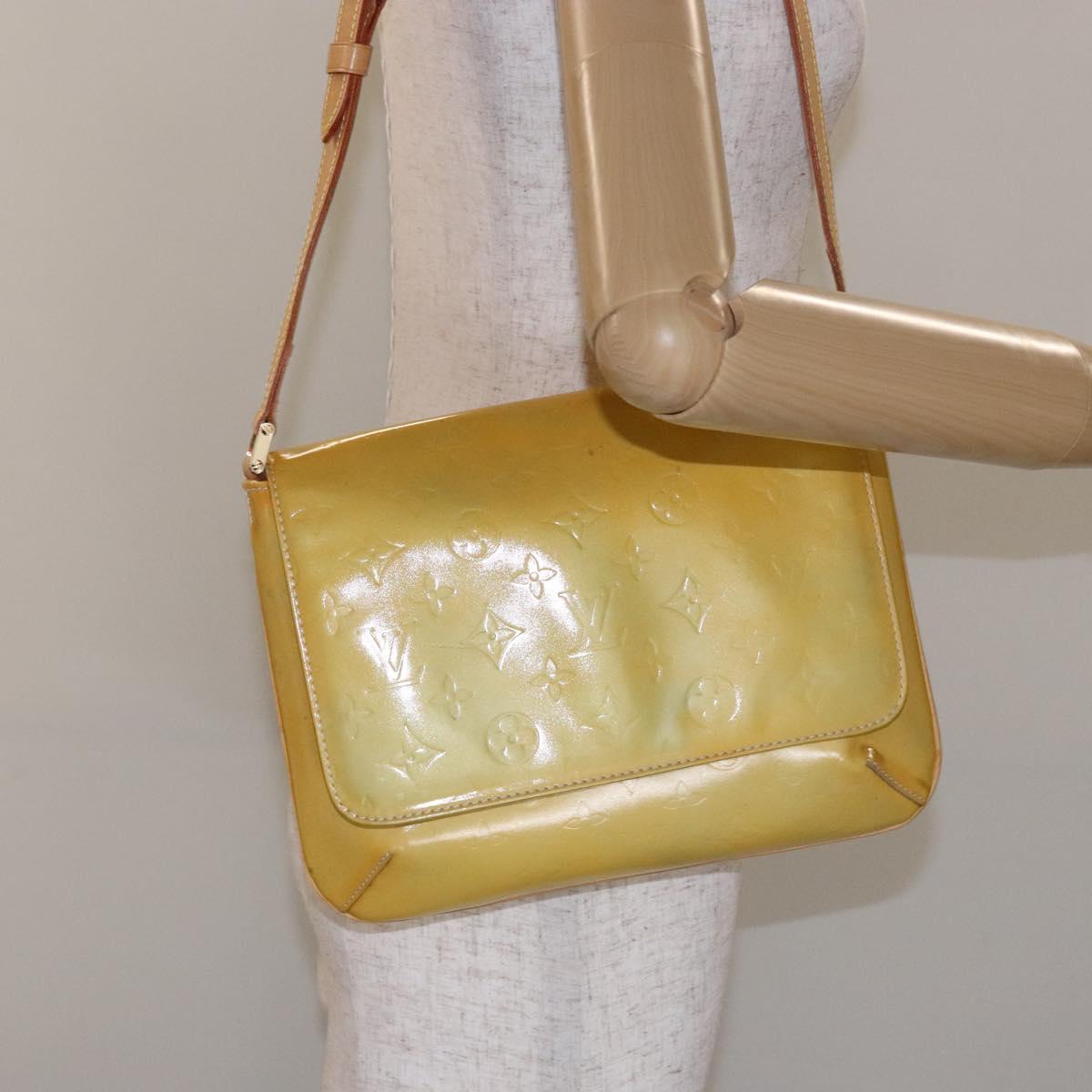 LOUIS VUITTON Monogram Vernis Thompson Street Bag Gris M91008 LV Auth gh689