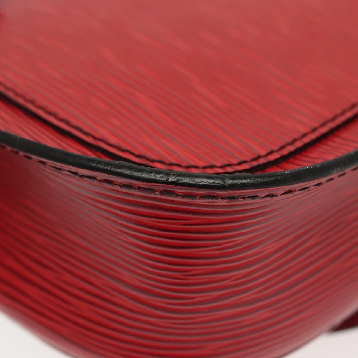 LOUIS VUITTON Epi Saint Cloud PM Shoulder Bag Red M52217 LV Auth gh693