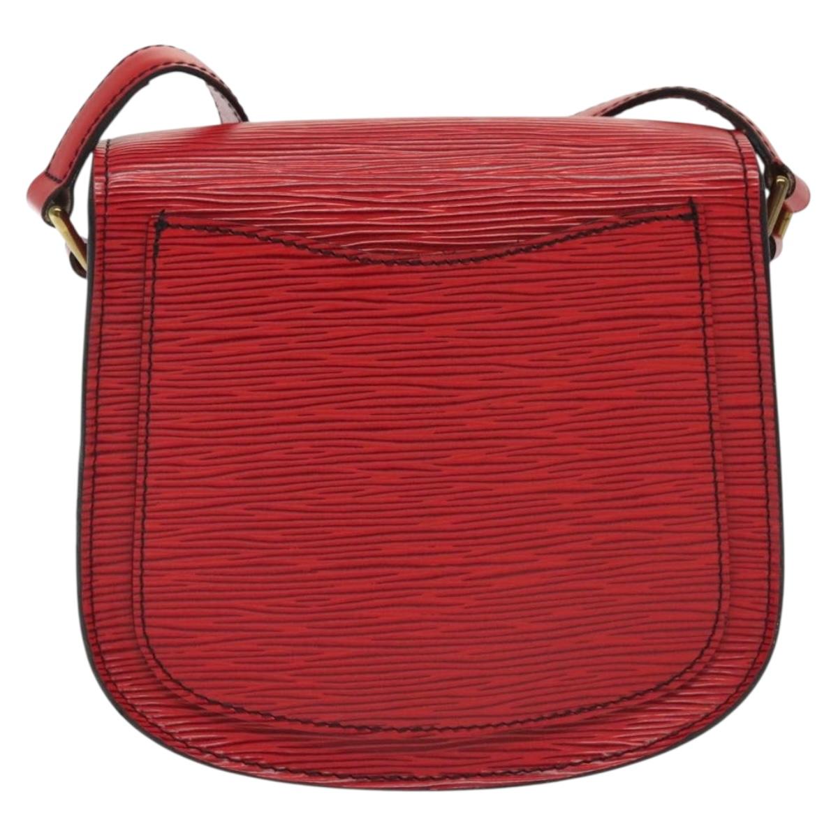 LOUIS VUITTON Epi Saint Cloud PM Shoulder Bag Red M52217 LV Auth gh693