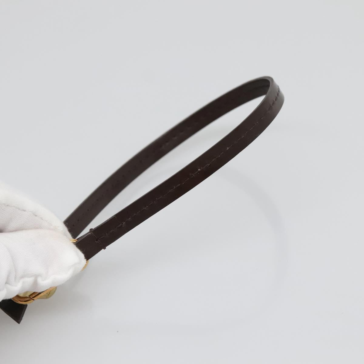 LOUIS VUITTON Damier Ebene Neverfull MM Pouch LV Auth gh698