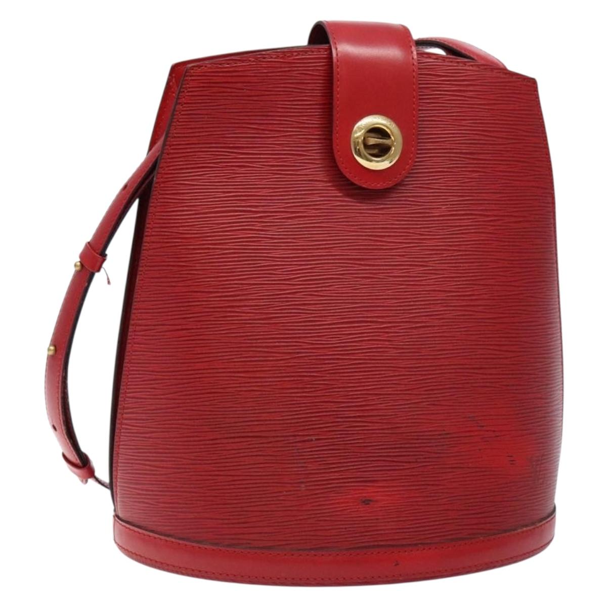 LOUIS VUITTON Epi Cluny Shoulder Bag Red M52257 LV Auth gh714