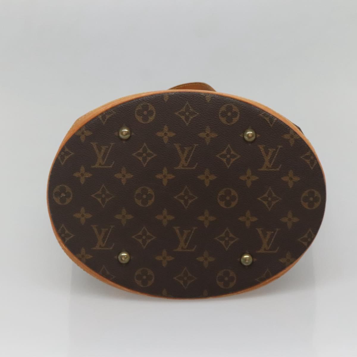 LOUIS VUITTON Monogram Bucket GM Shoulder Bag M42236 LV Auth gh725