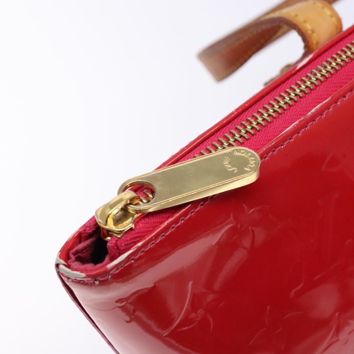 LOUIS VUITTON Monogram Vernis Bellevue PM Hand Bag Rose Pop M93669 Auth gh731
