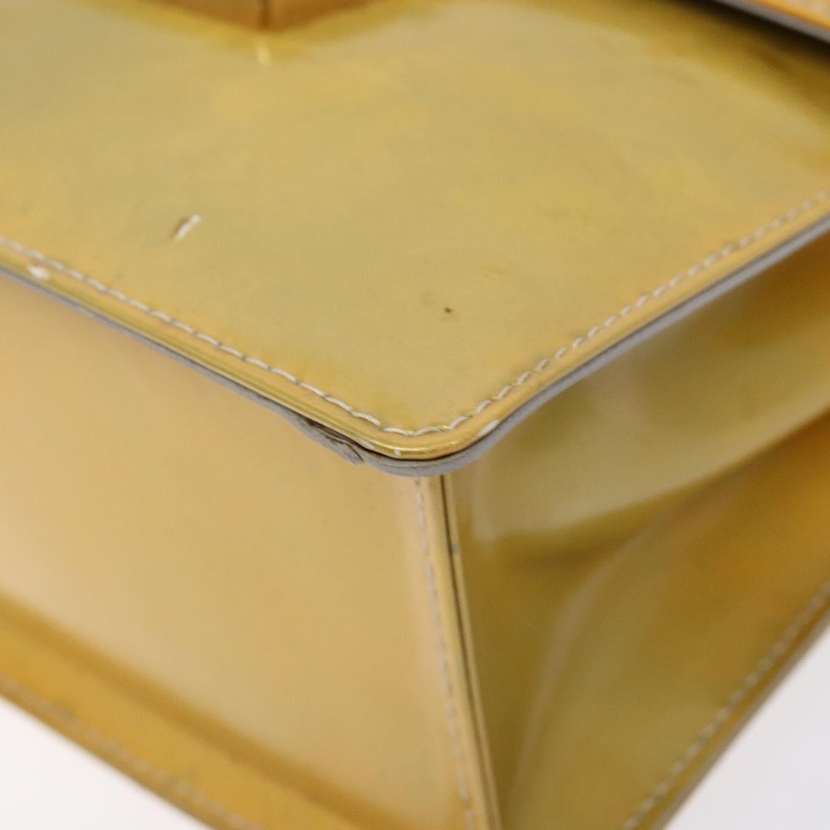 LOUIS VUITTON Monogram Vernis Spring Street Hand Bag Gris M91029 LV Auth gh743