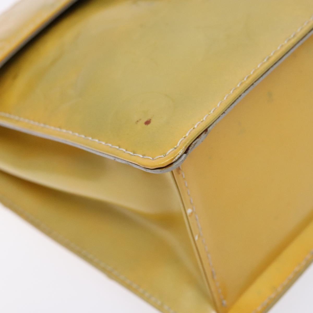 LOUIS VUITTON Monogram Vernis Spring Street Hand Bag Gris M91029 LV Auth gh743