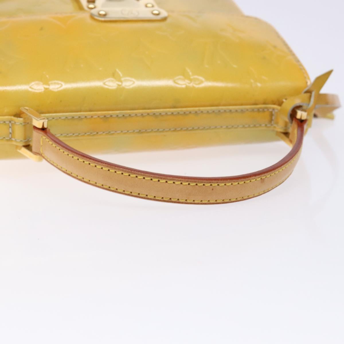 LOUIS VUITTON Monogram Vernis Spring Street Hand Bag Gris M91029 LV Auth gh743