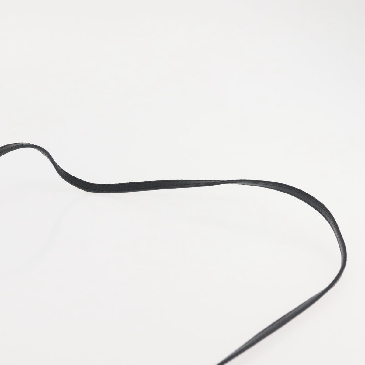 BALENCIAGA Navy Cabas XS Bag Canvas Leather White Black Silver 390346 Auth gh775