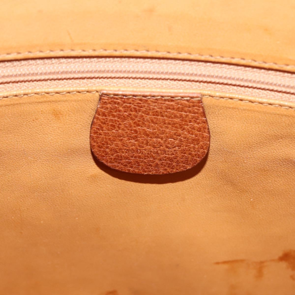 GUCCI Bamboo Tote Bag Canvas Beige Gold Auth gh786