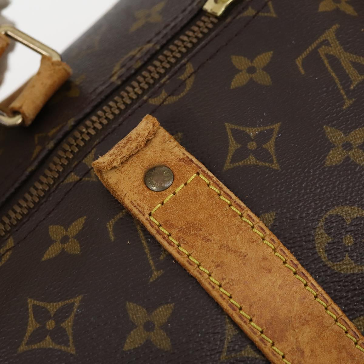 LOUIS VUITTON Monogram Keepall Bandouliere 55 Boston Bag M41414 LV Auth gh792