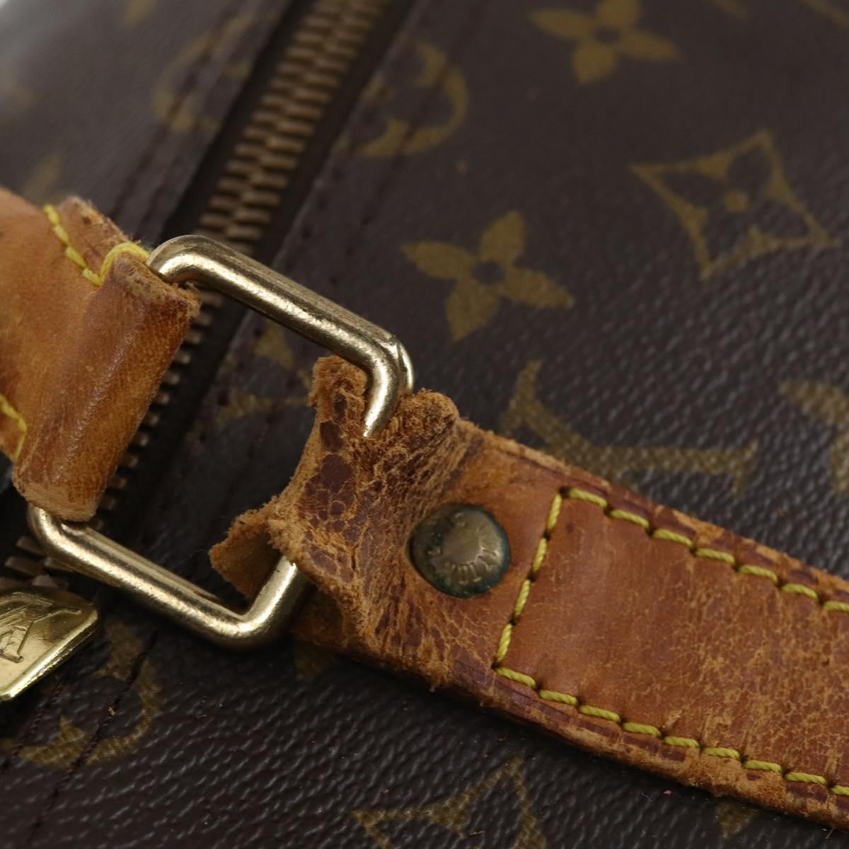 LOUIS VUITTON Monogram Keepall Bandouliere 55 Boston Bag M41414 LV Auth gh792