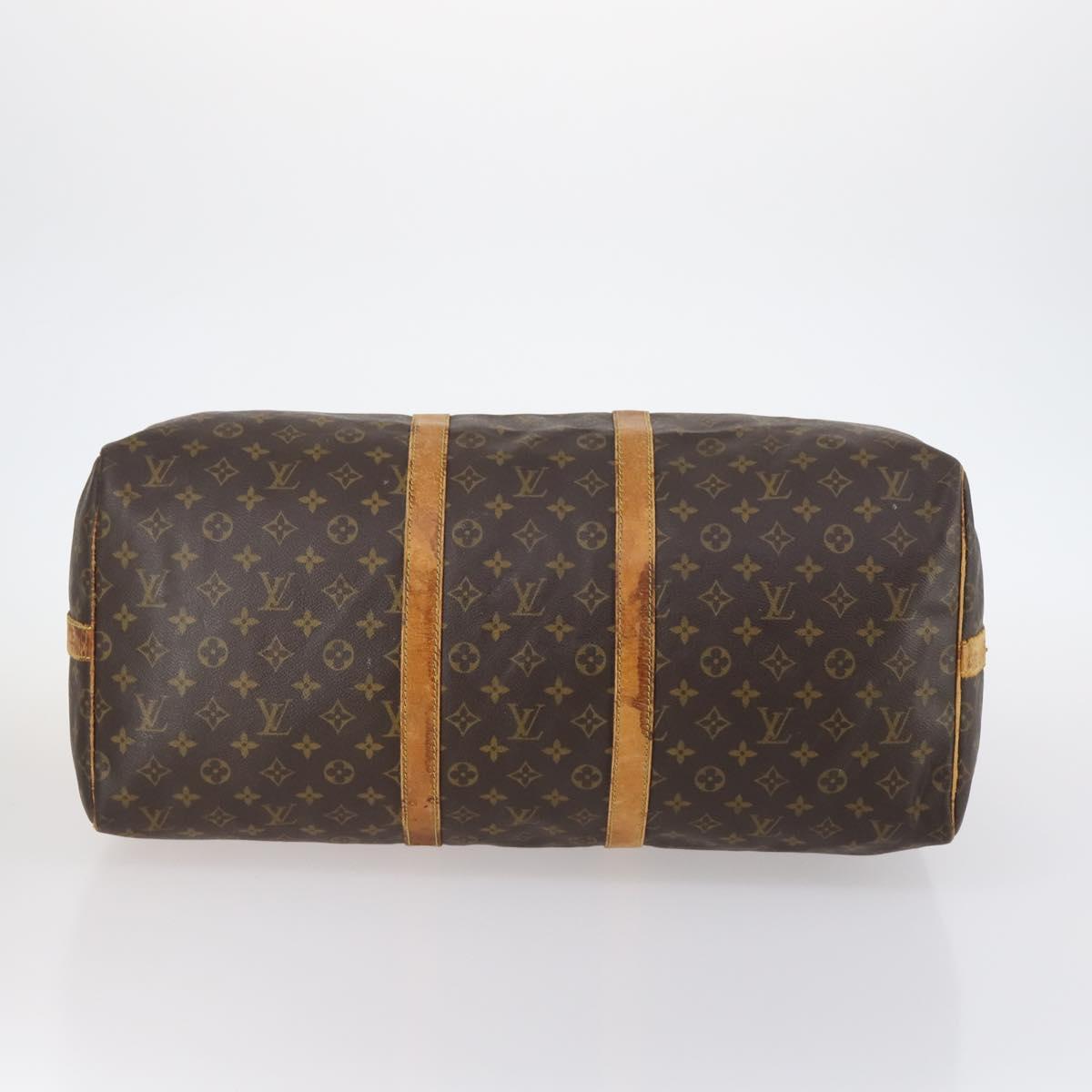 LOUIS VUITTON Monogram Keepall Bandouliere 55 Boston Bag M41414 LV Auth gh792