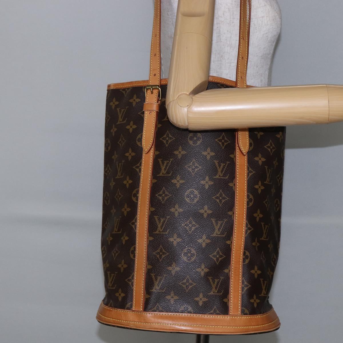 LOUIS VUITTON Monogram Bucket GM Shoulder Bag M42236 LV Auth gh795