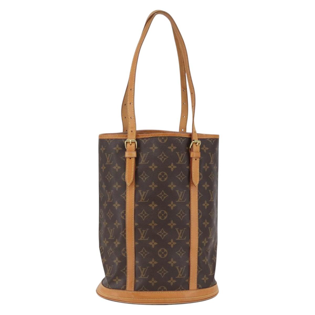 LOUIS VUITTON Monogram Bucket GM Shoulder Bag M42236 LV Auth gh795