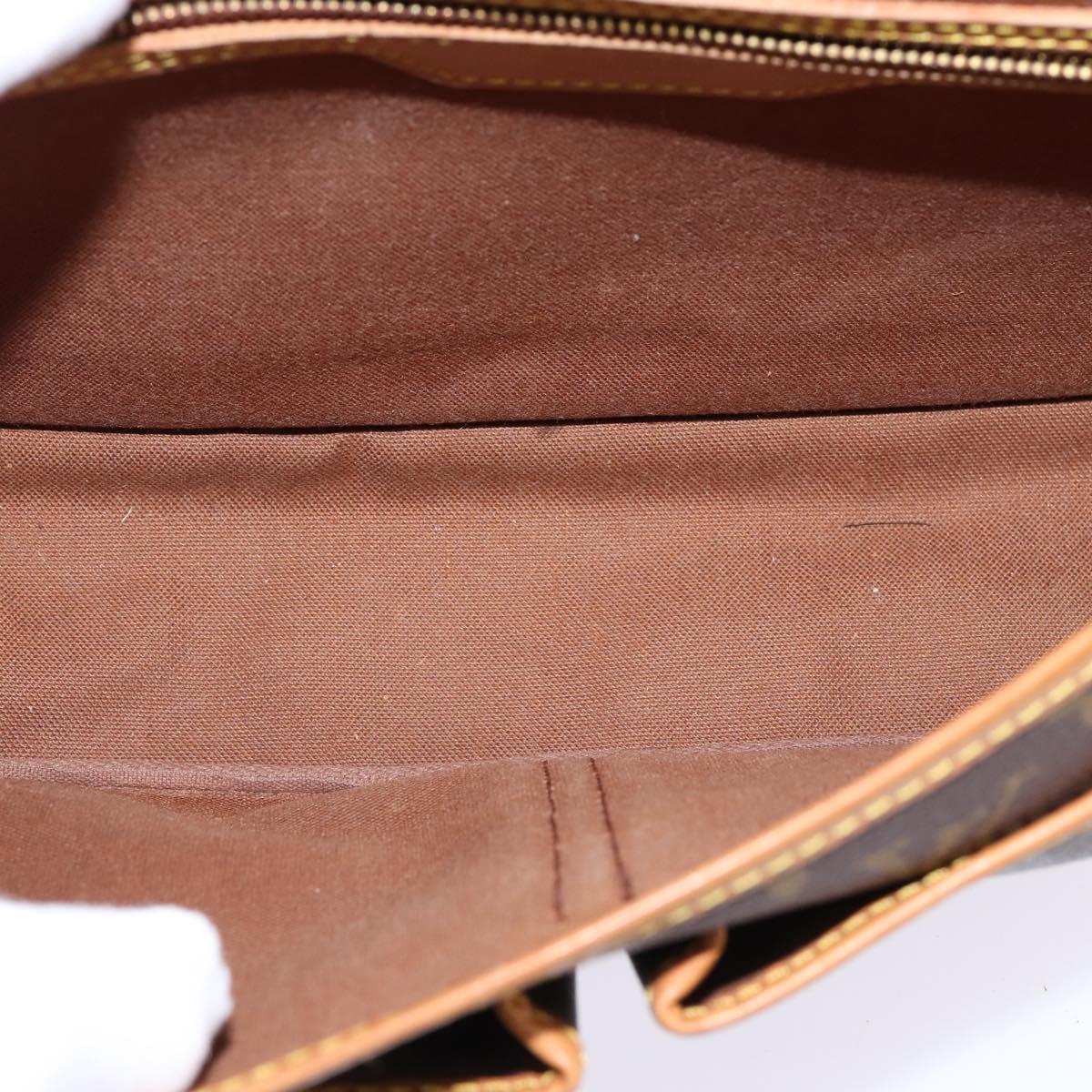 LOUIS VUITTON Monogram Gibeciere PM Shoulder Bag M42248 LV Auth gh796