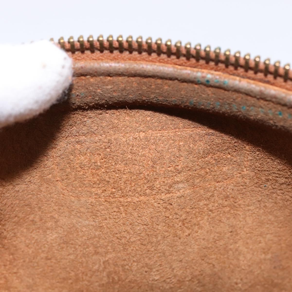 MCM Logogram Vicetos Shoulder Bag PVC Leather Brown Auth gh801