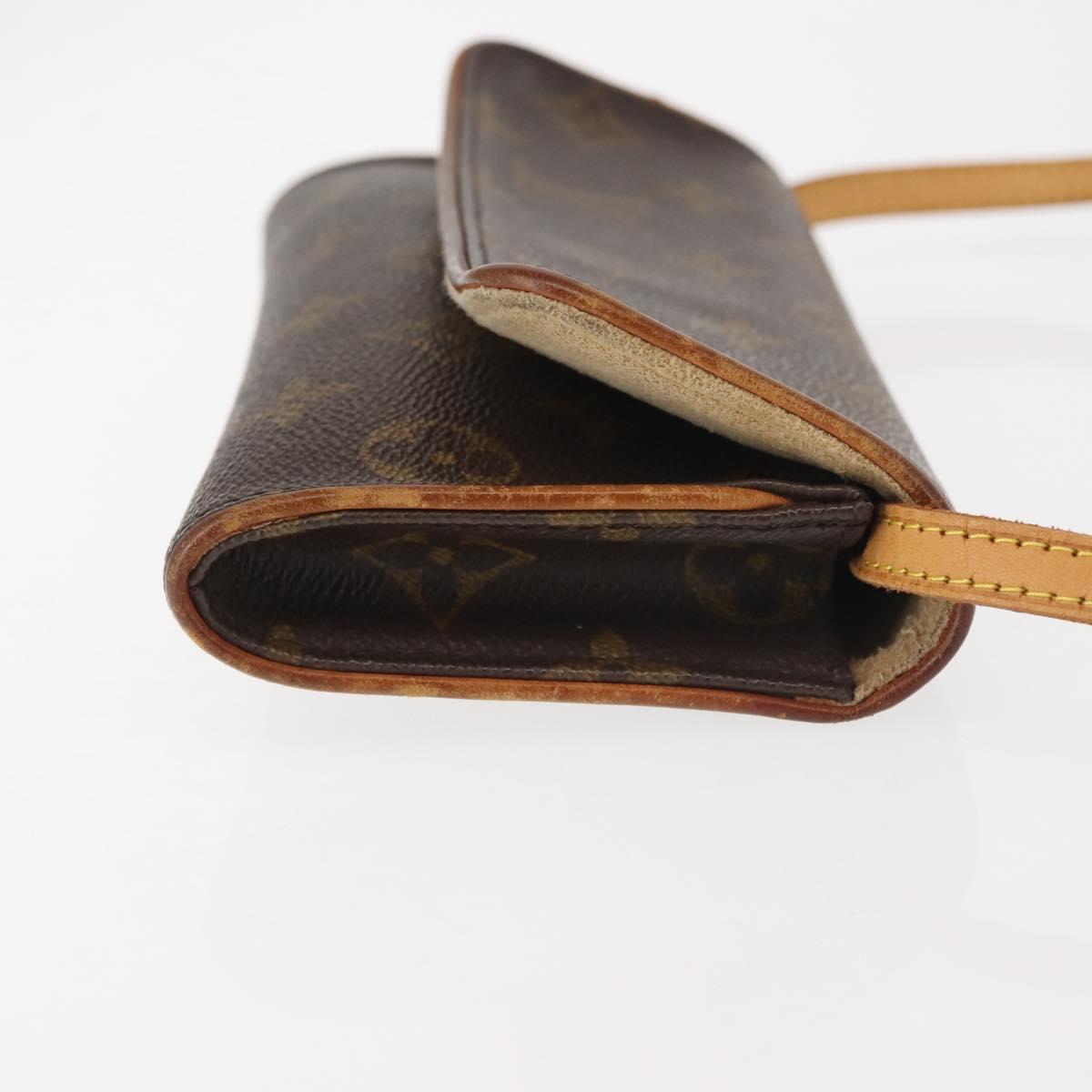 LOUIS VUITTON Monogram Pochette Twin PM Shoulder Bag M51854 LV Auth gh816