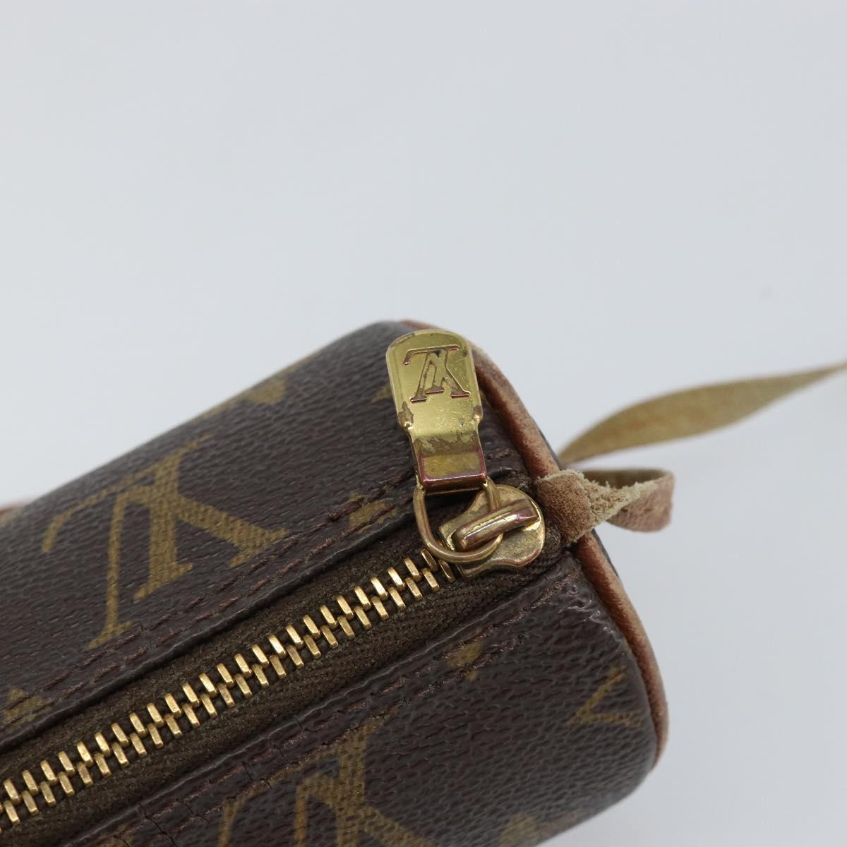 LOUIS VUITTON Monogram Papillon Pouch LV Auth gh823