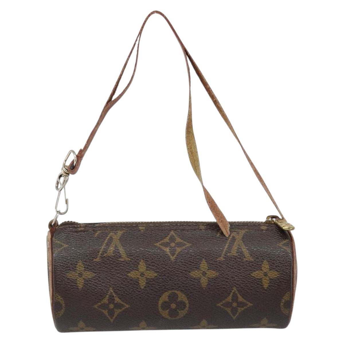 LOUIS VUITTON Monogram Papillon Pouch LV Auth gh823