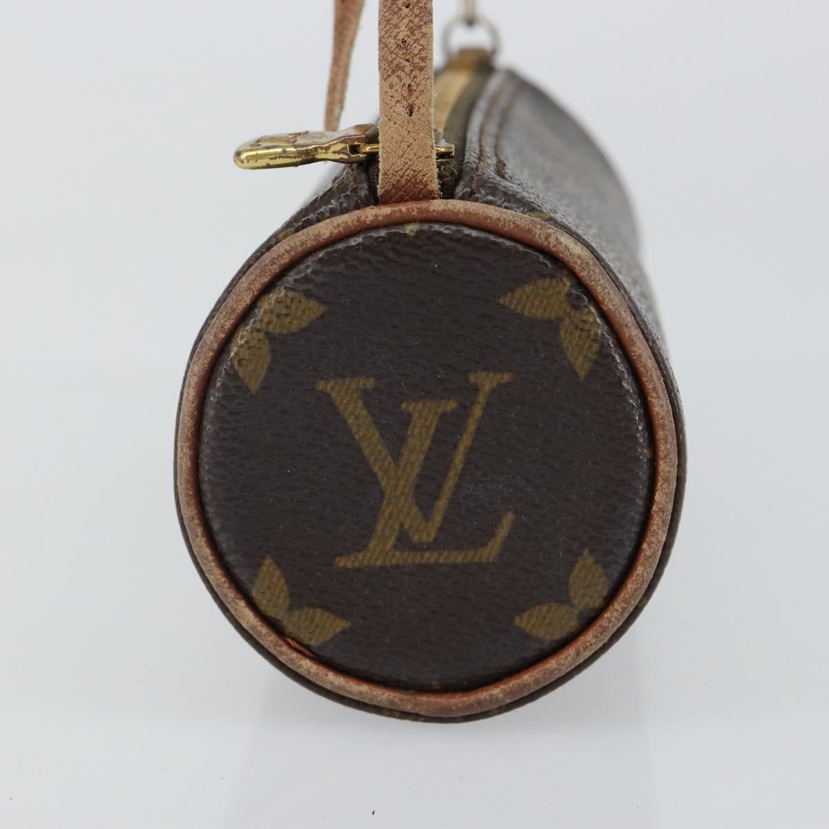 LOUIS VUITTON Monogram Papillon Pouch LV Auth gh823