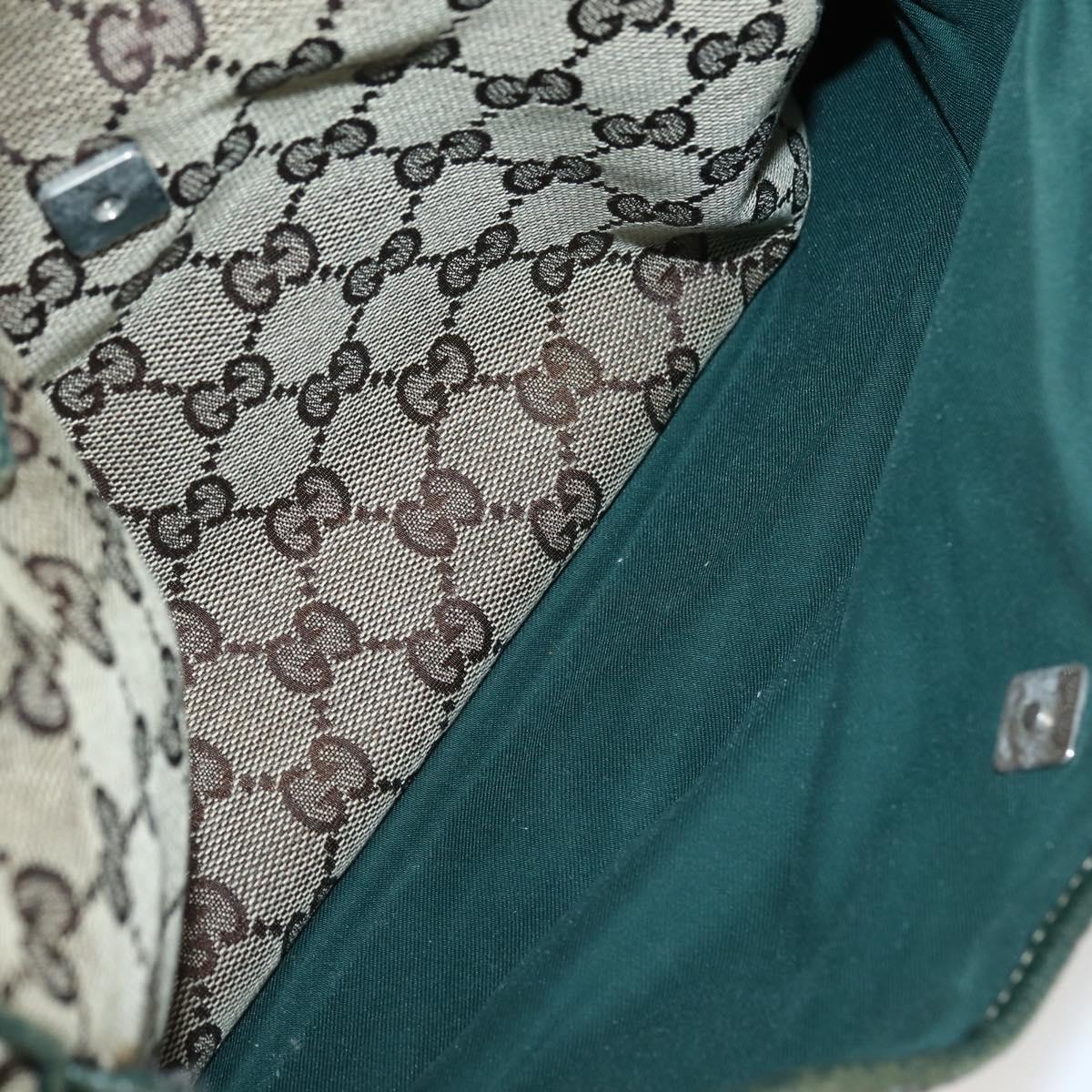 GUCCI GG Canvas Web Sherry Line Tote Bag Beige Green Red 145758 Auth gh835