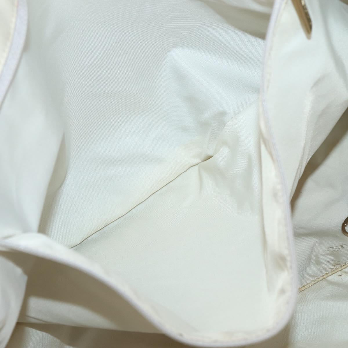 CHANEL New Travel Line Tote Bag Nylon Beige Gold CC Auth gh841