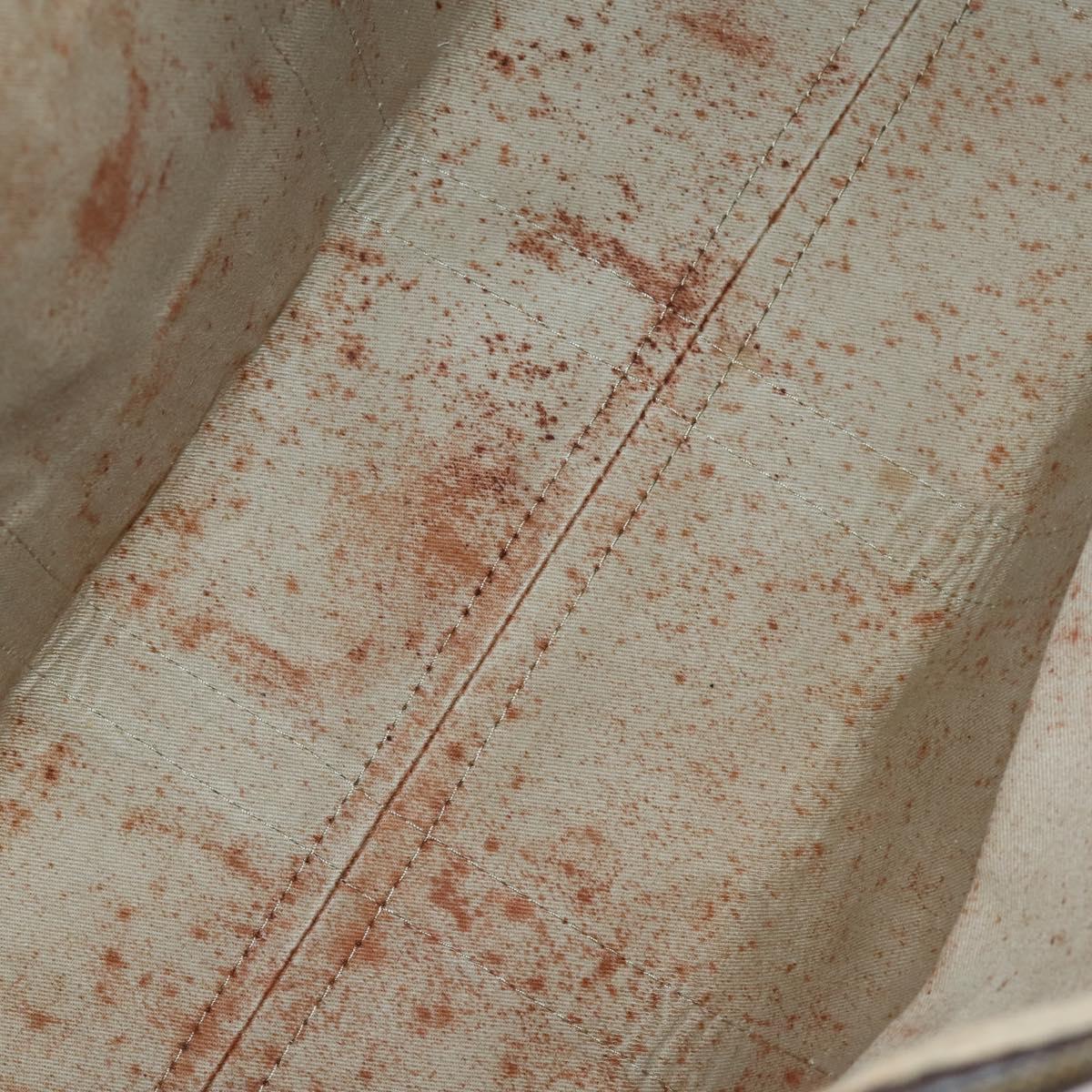 Christian Dior Trotter Canvas Boston Bag Brown Auth gh842