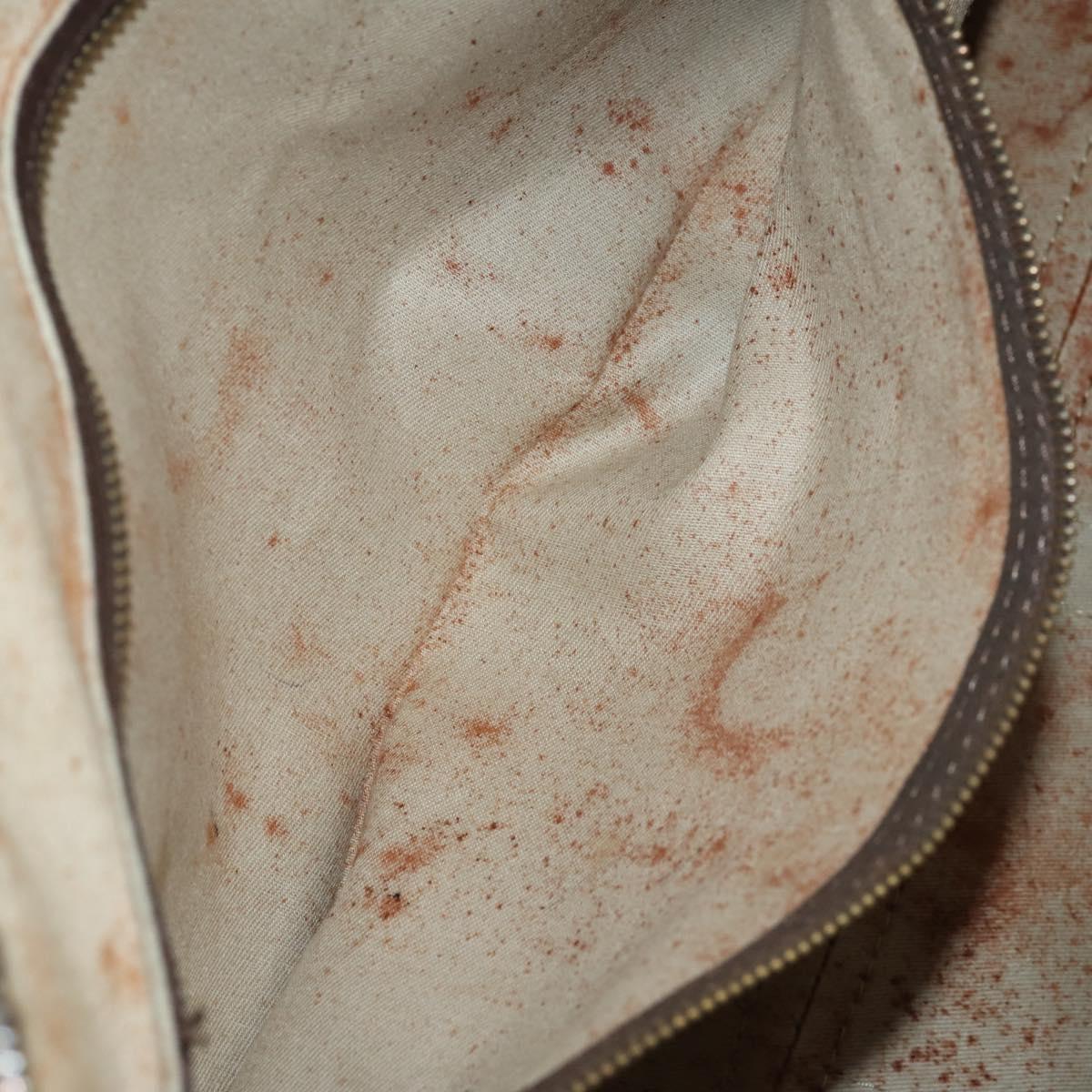 Christian Dior Trotter Canvas Boston Bag Brown Auth gh842